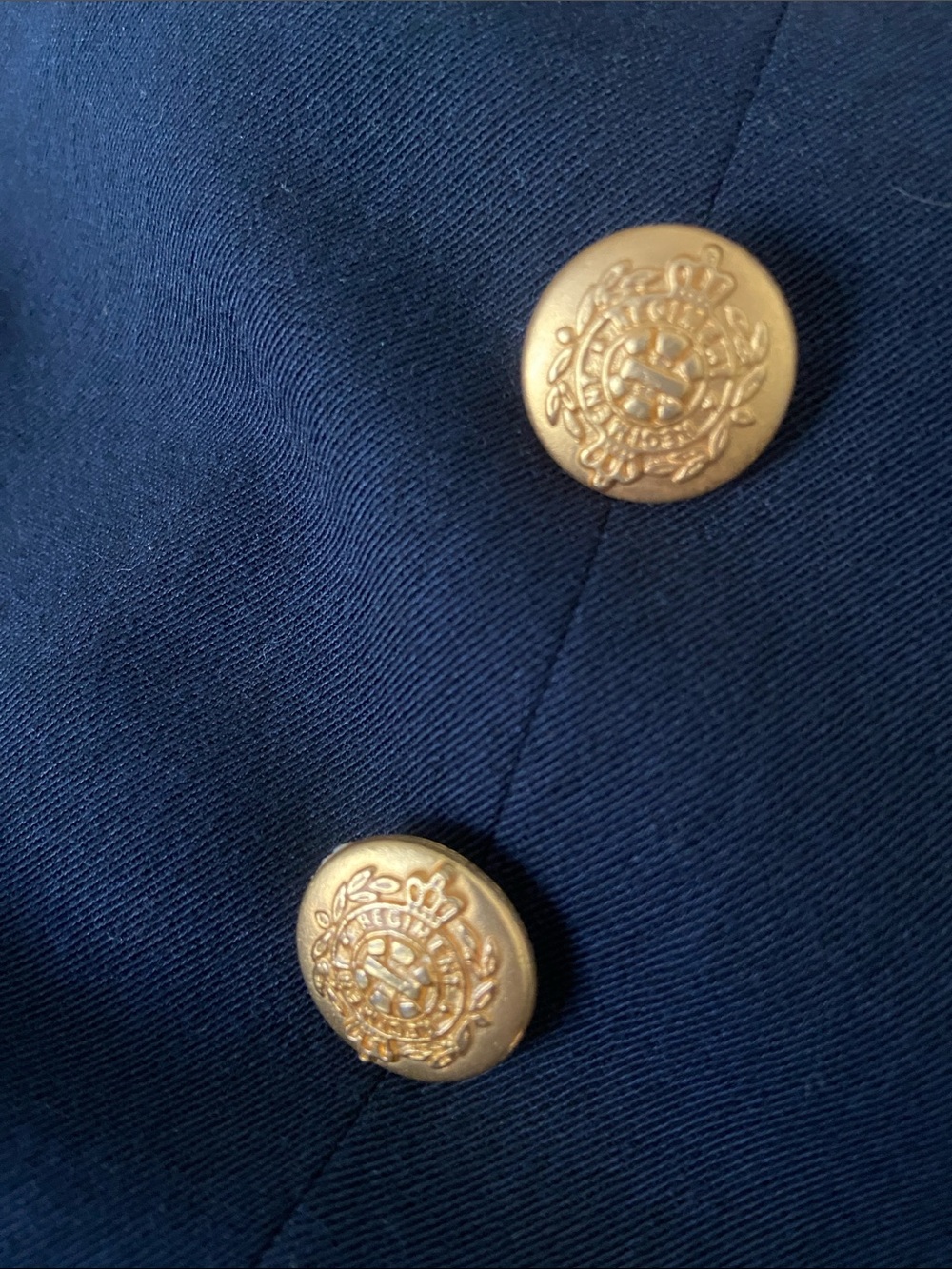 Karen Kane Vintage Military-Style Women's Jacket with Gold Buttons - Picture 10 of 11